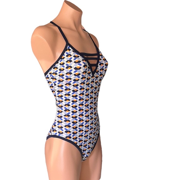 NWT NAUTICA Geoprint Swimsuit one piece size M